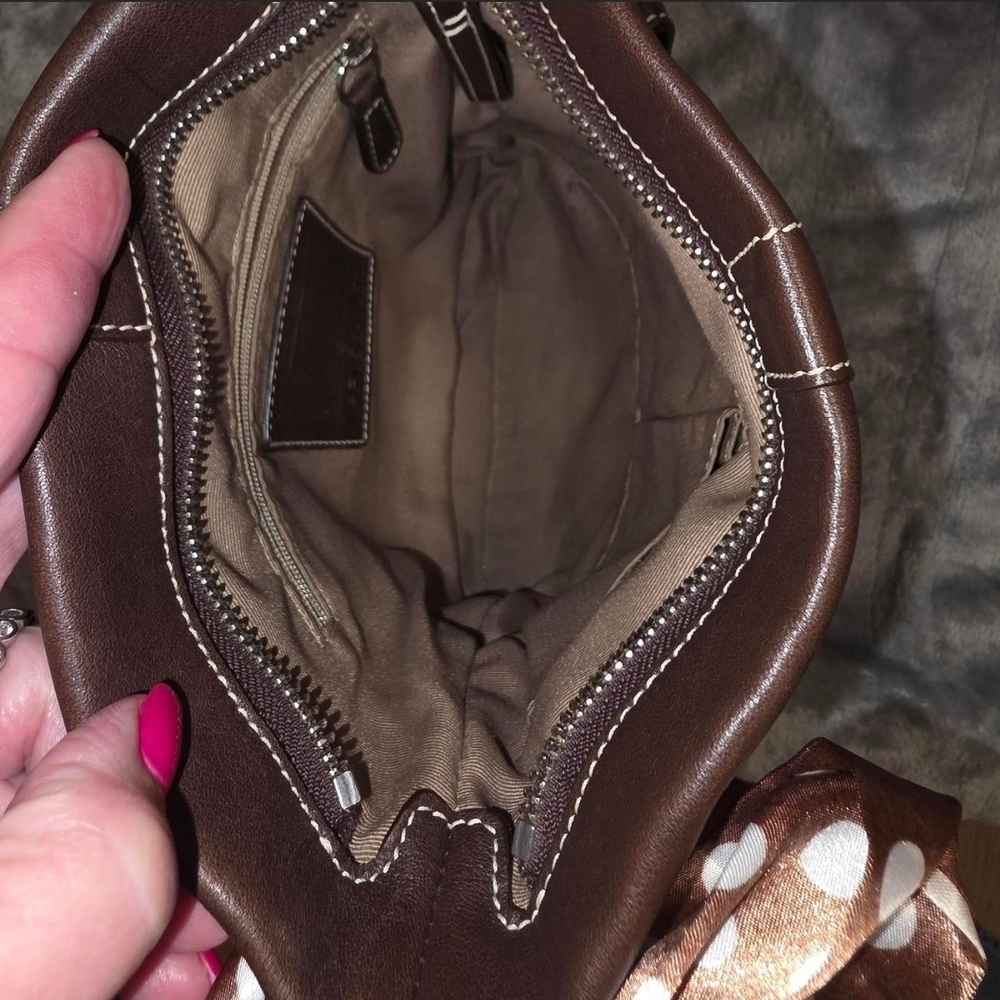 Vintage Coach Soho Slim Shoulder Hobo w/ Twilly - Picture 6 of 9